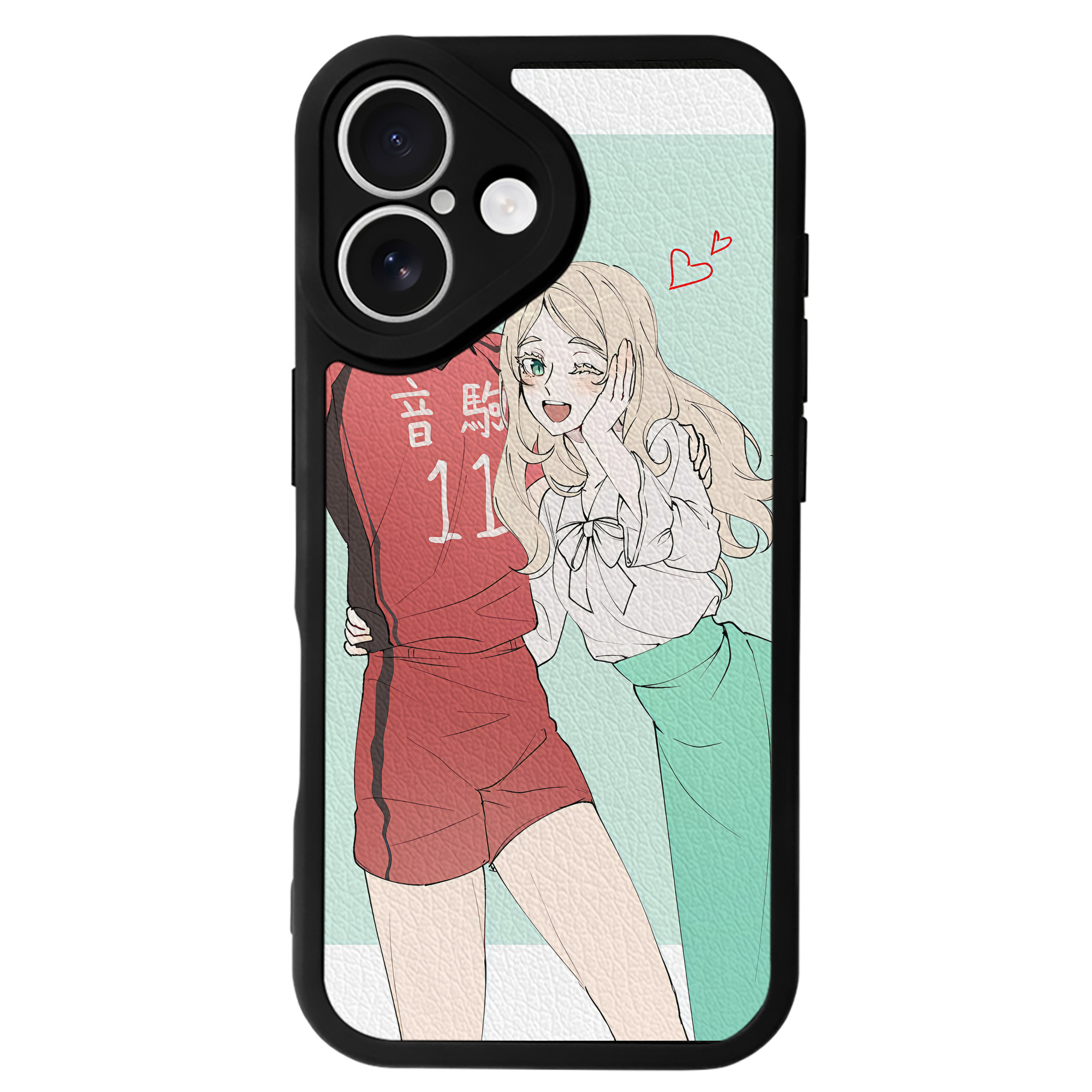 （画像用） ハイキュー!! Haikyu!! 【iPhone 16シリーズ対応】シリコンスマホケース（レザー調） 材質：シリコン